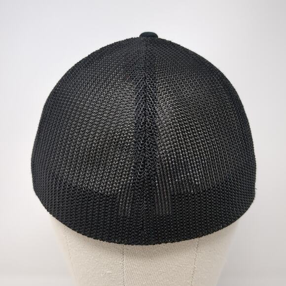 Tree Flag Fitted Mesh Back Trucker Hat Black XL Outdoor Columbia - Picture 6 of 9